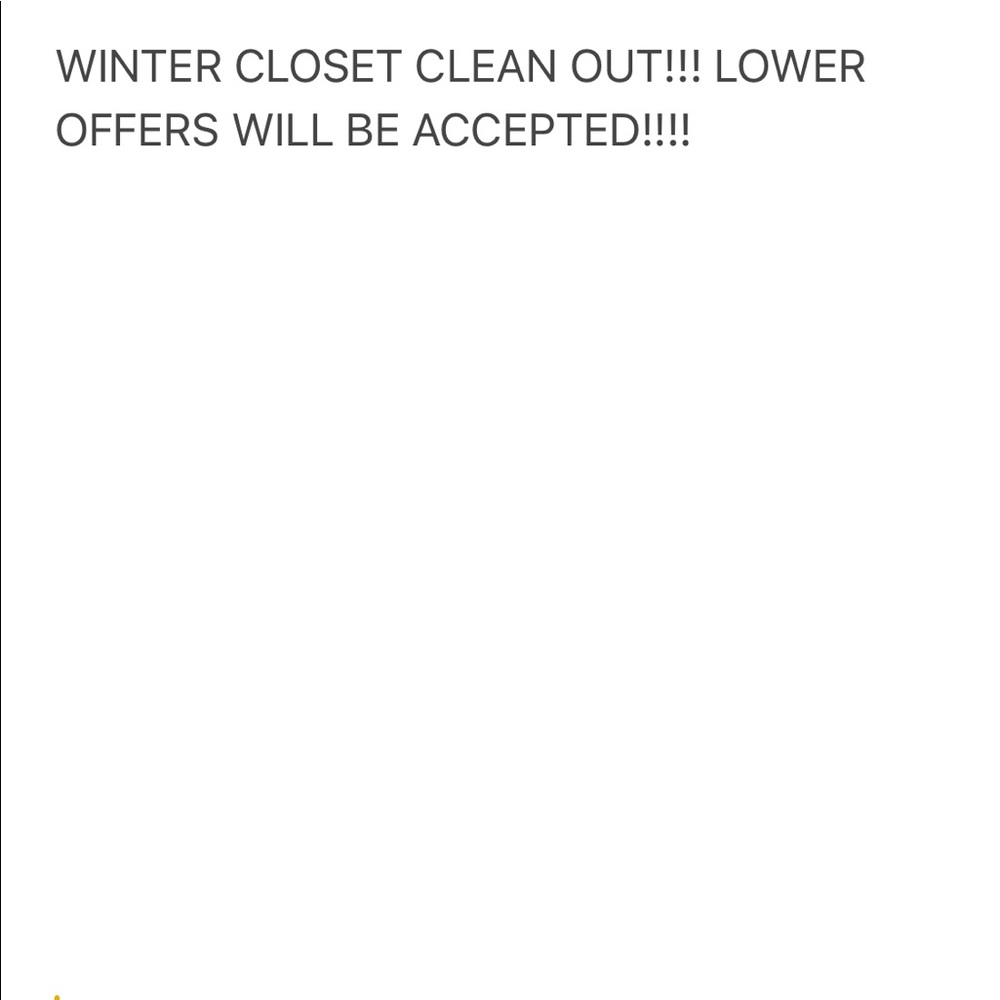 Winter closet clean out!